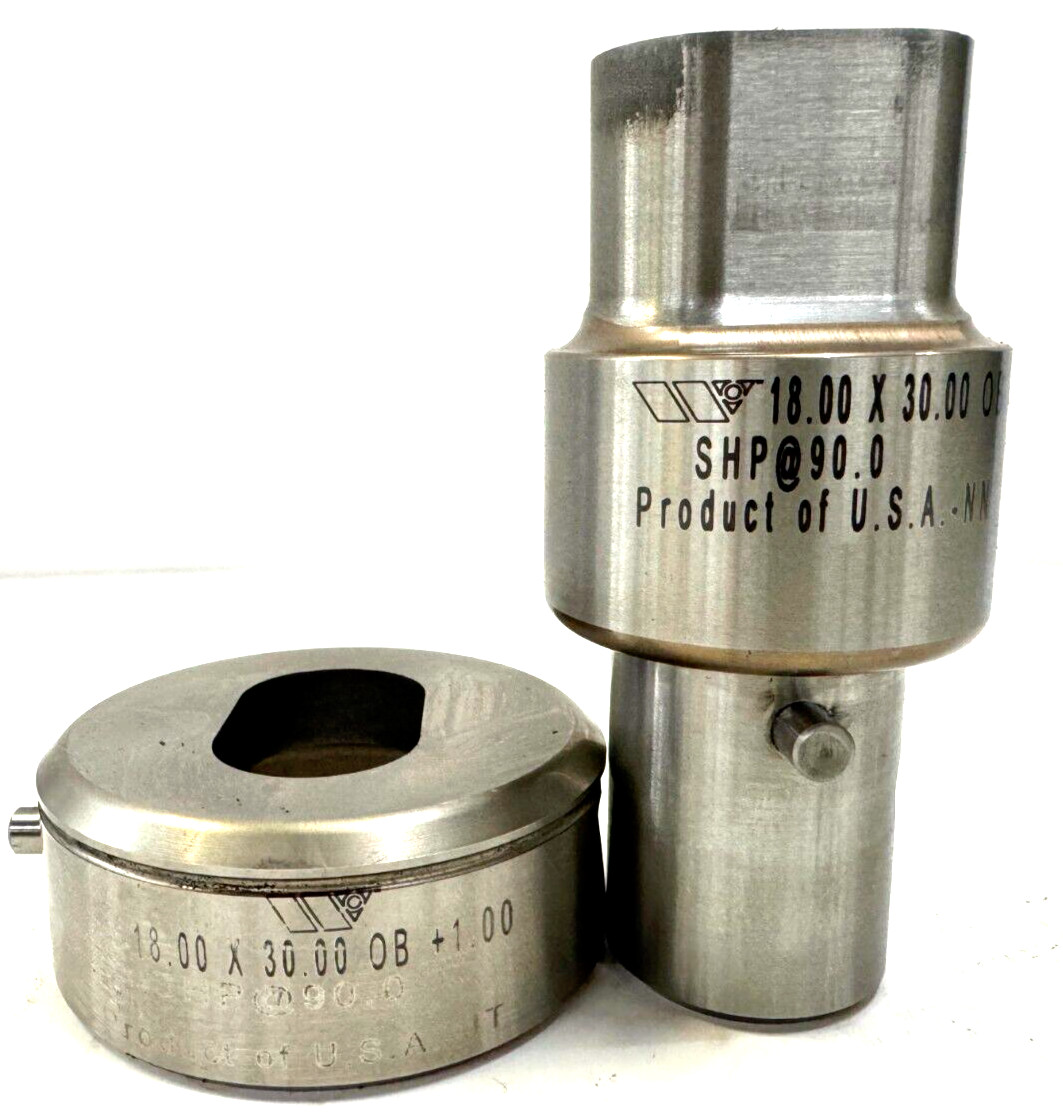 WILSON TOOL PUNCH & DIE SET STN 28XX OBLONG 30.00 X 18.00 2 1/8″ OD