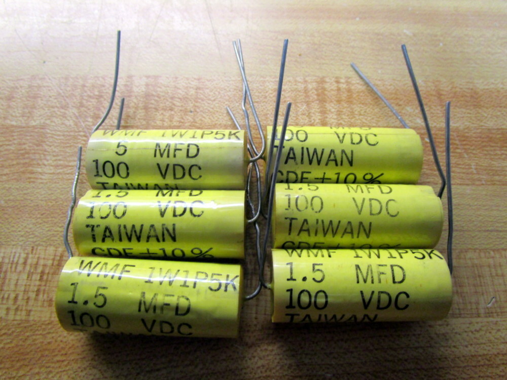 Cornell Dubilier WMF 1W1P5K Capacitor WMF1W1P5K MFD1.5 100VDC (Pack of 6)