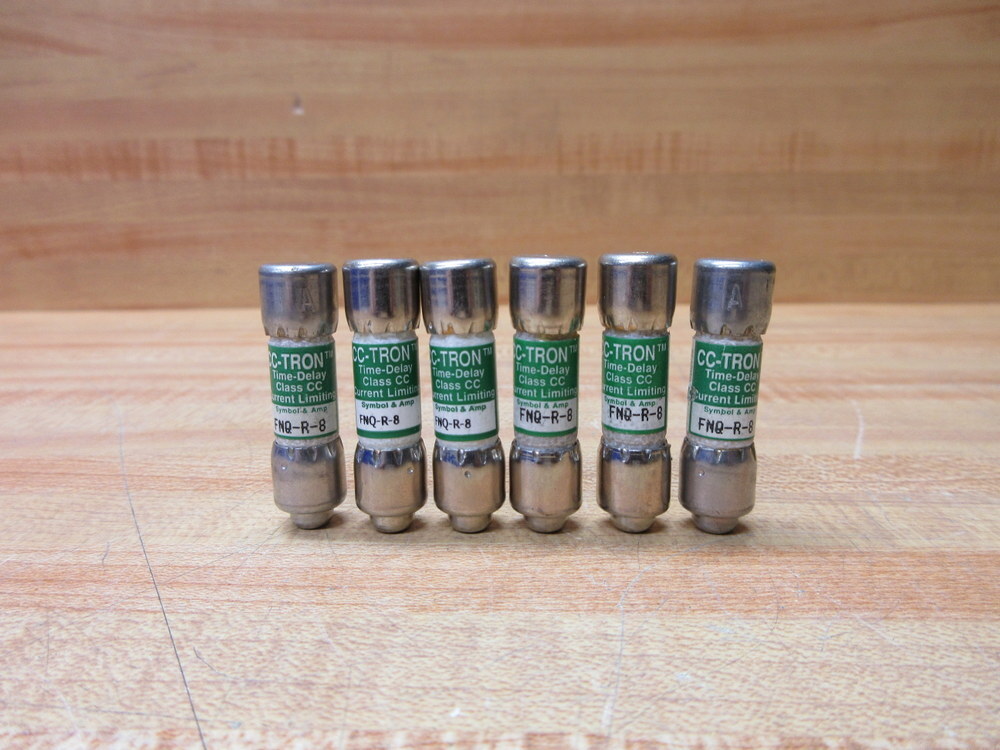 Buss FNQ-R-8 Bussmann Fuse Cross Ref 6F121 (Pack of 6)