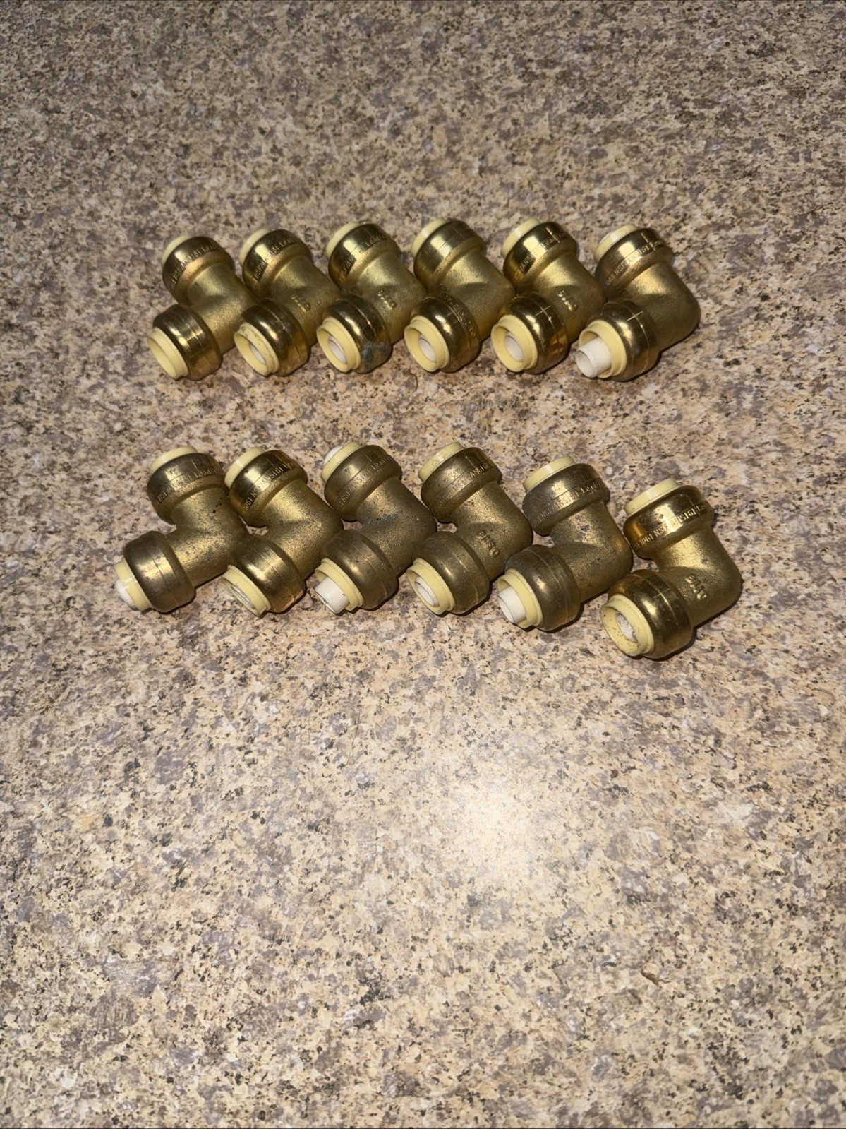 Lot 12, SharkBite Like Push-Fit Elbow 1/2 x 1/2, 90 Degree Lead Free