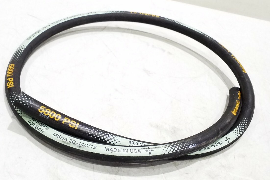 1/4″ I.D. Continental Contitech Hydraulic Hose 3′ 9″ Length SAE 100R2AT/2SN