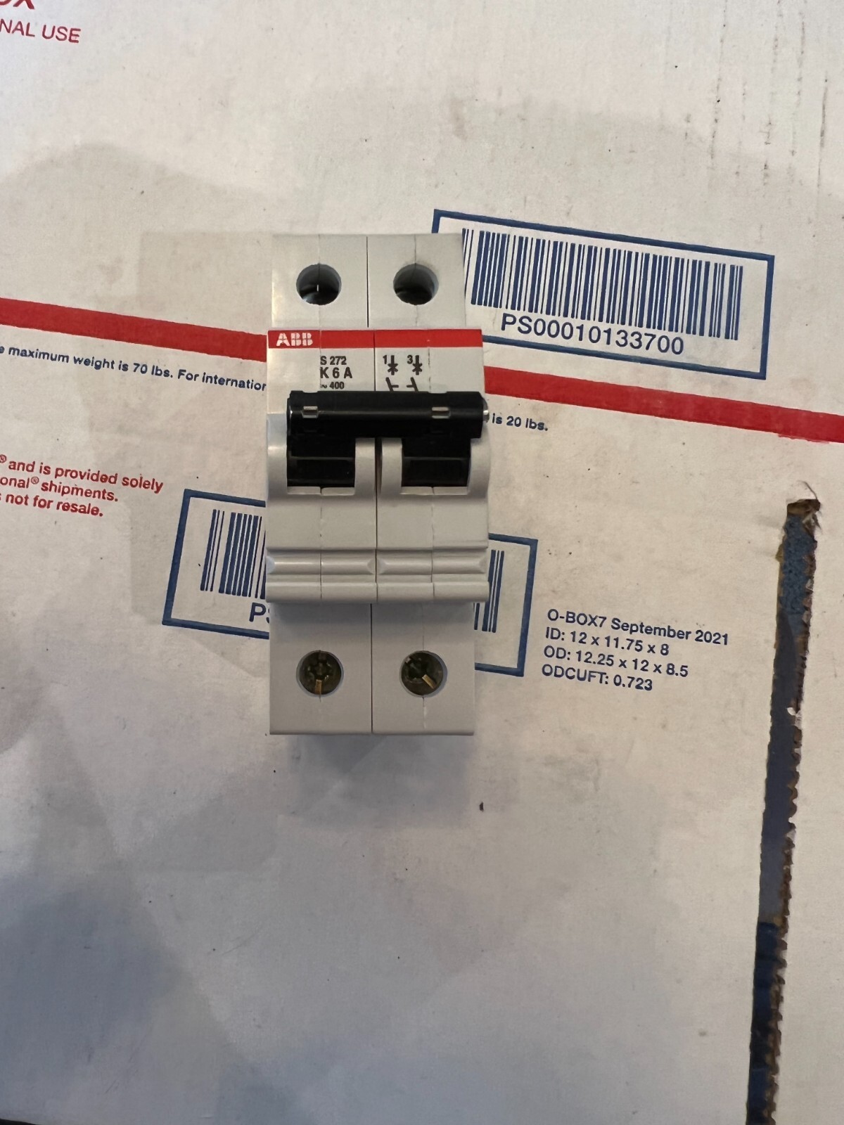ABB S272-K6A nos surplus no packaging