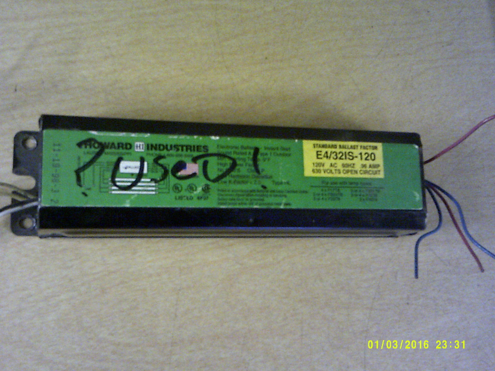 Howard Industries E41321S-120 Electronic Ballast *FREE SHIPPING*