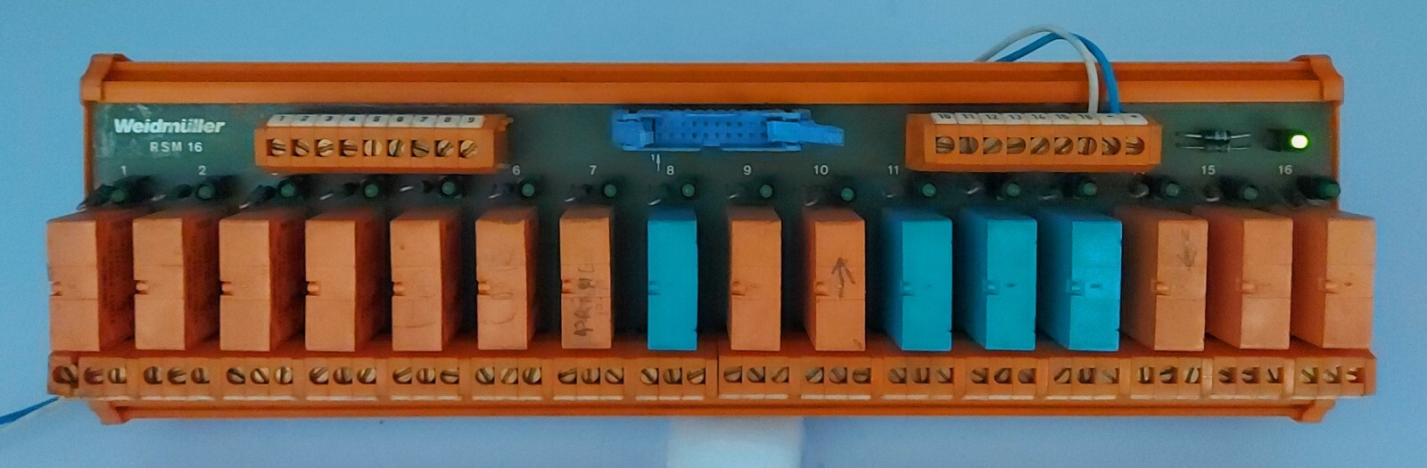 Weidmuller RSM 16R 24VDC FB20 GEM+ Terminal Block Board 805073