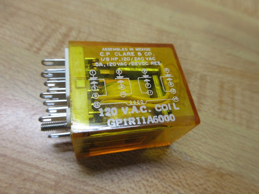 C.P. Clare GP1R11A6000 Relay GP1R11A6000-120VAC