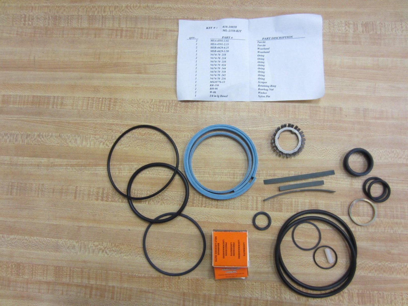 Milco 418-10030 Cylinder Repair Kit 41810030