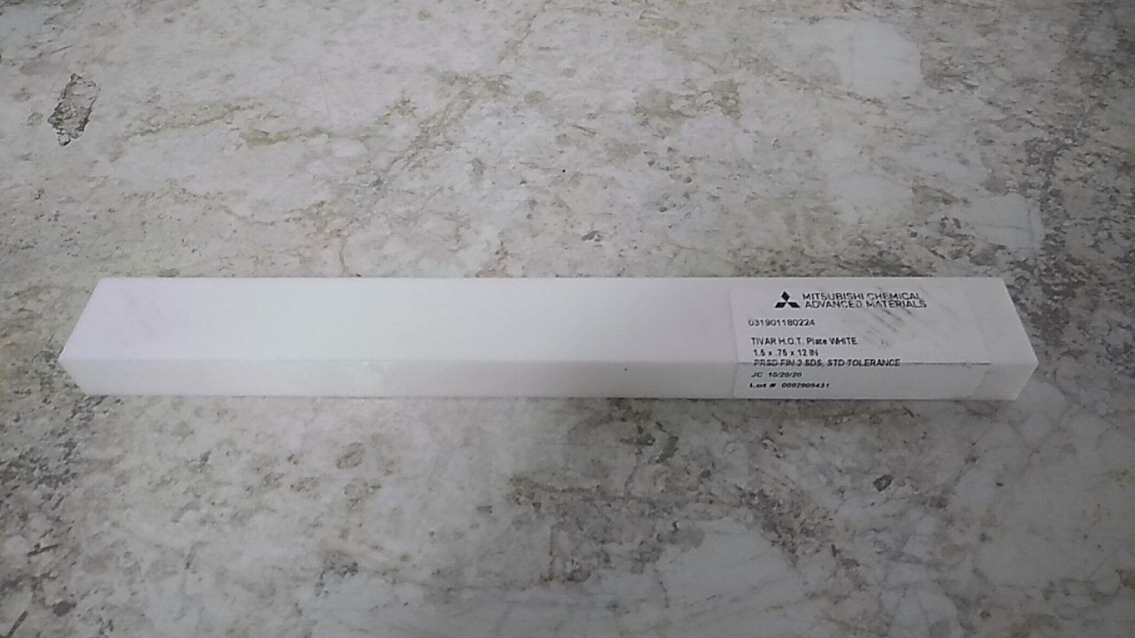Brand Name 8270K188 45 Pk 12 In L High-Temp Slippery UHMW Polyethylene Bar