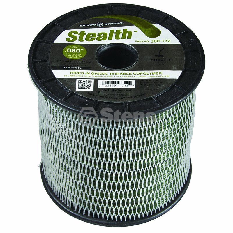 STENS #380-132 STEALTH TRIMMER LINE FITS MODEL .080 3 LB. SPOOL