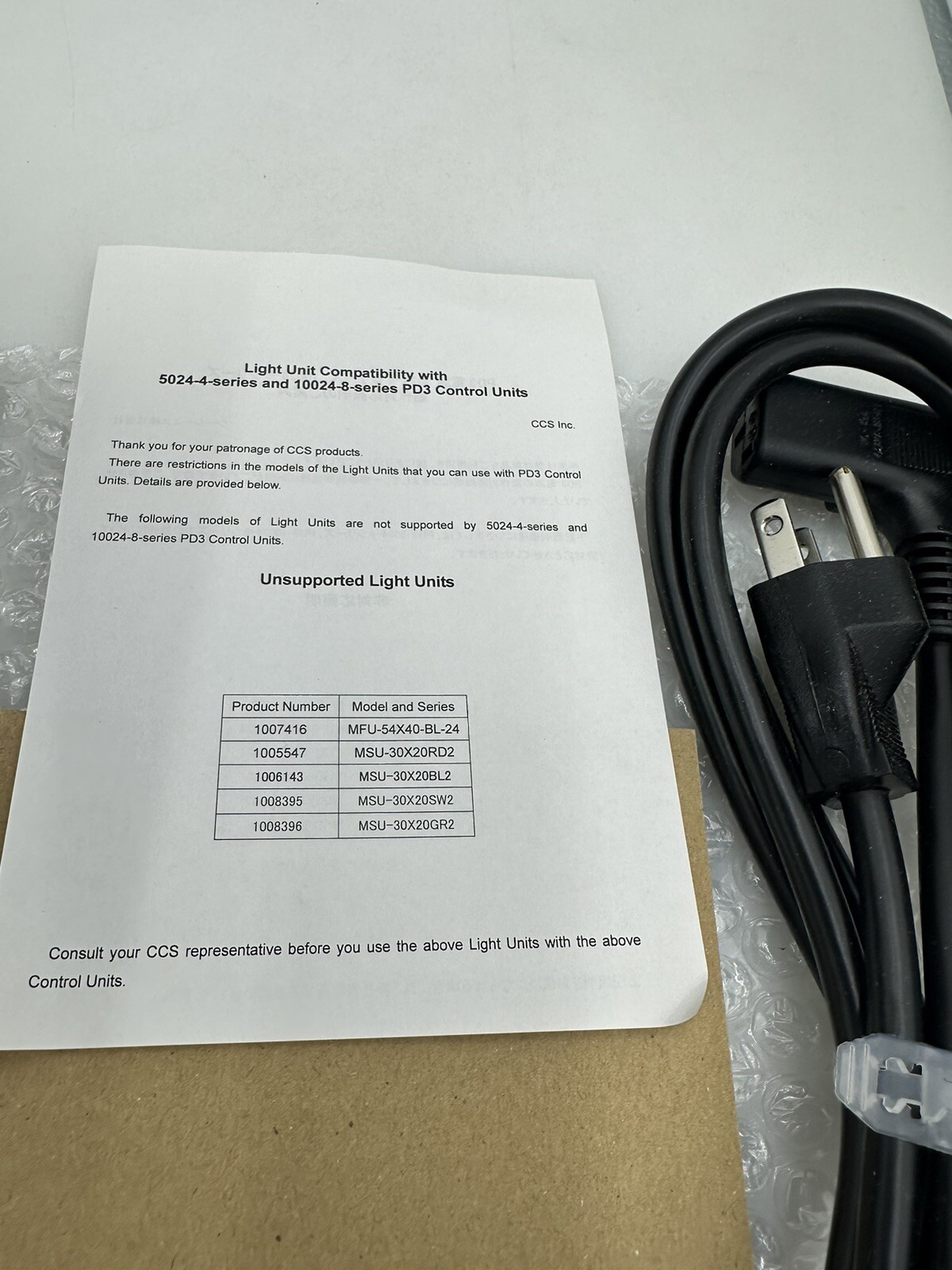 CCS PD3-10024-8-EI Digital Control Unit for LED Light Units 8-Chan 24VDC NEW OEM