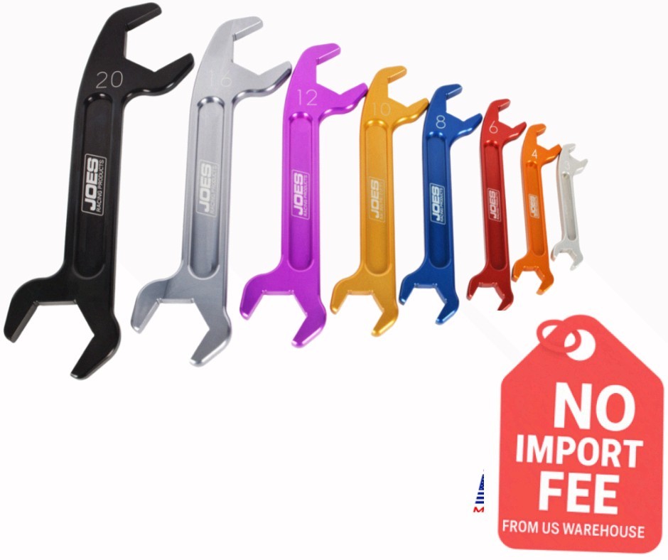JOE̶S Racing Products 18001 Double End AN Wrench Set 3AN to 20AN 8-Piecee