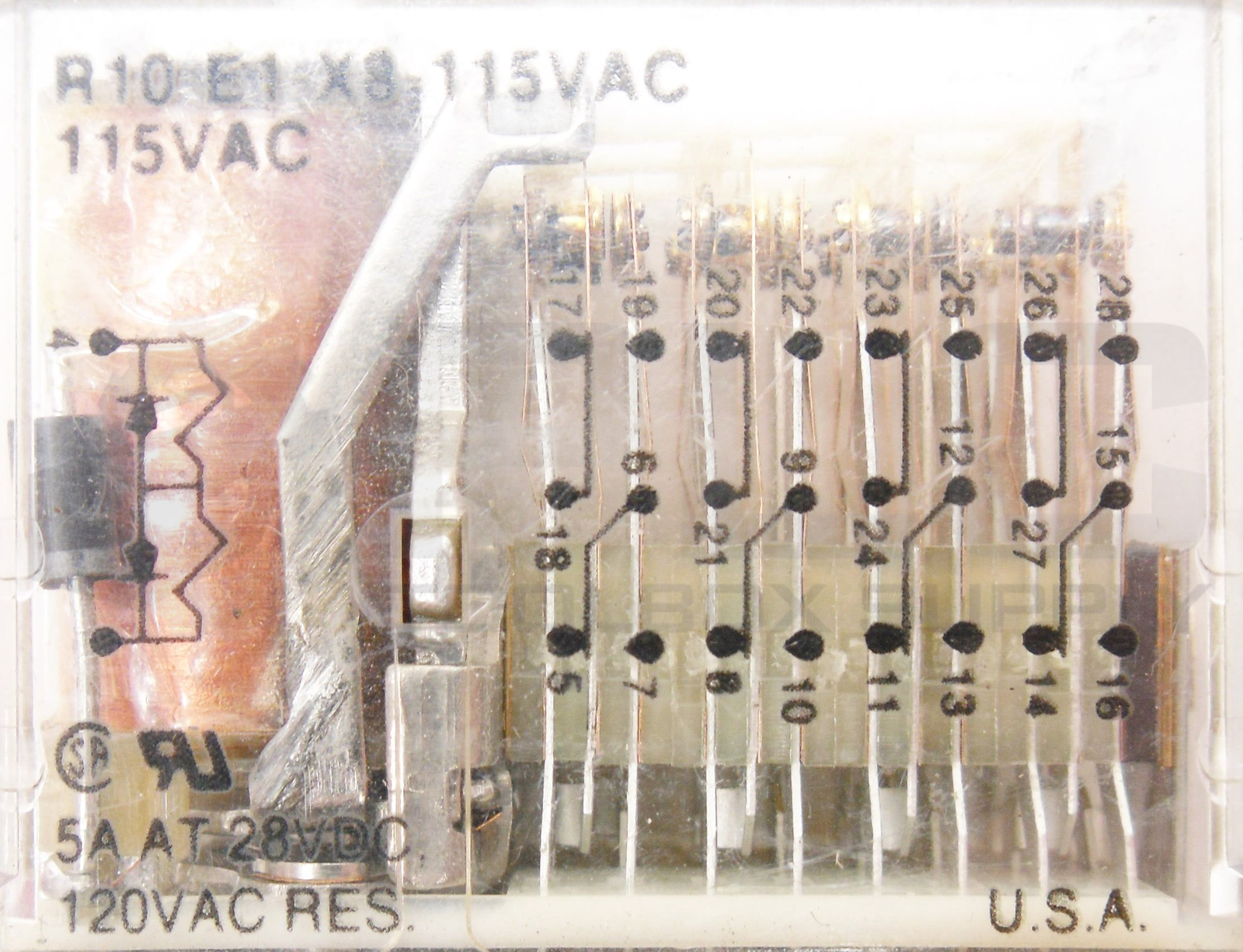 AMF POTTER & BRUMFIELD R10-E1-X8-115VAC RELAY 115VAC R10-E1-X8