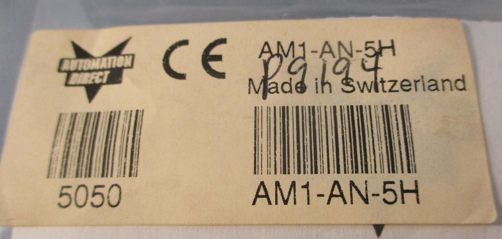 Automation Direct AM1-AN-5H Inductive Proximity Sensor 6 mm Sn 10-30 VDC