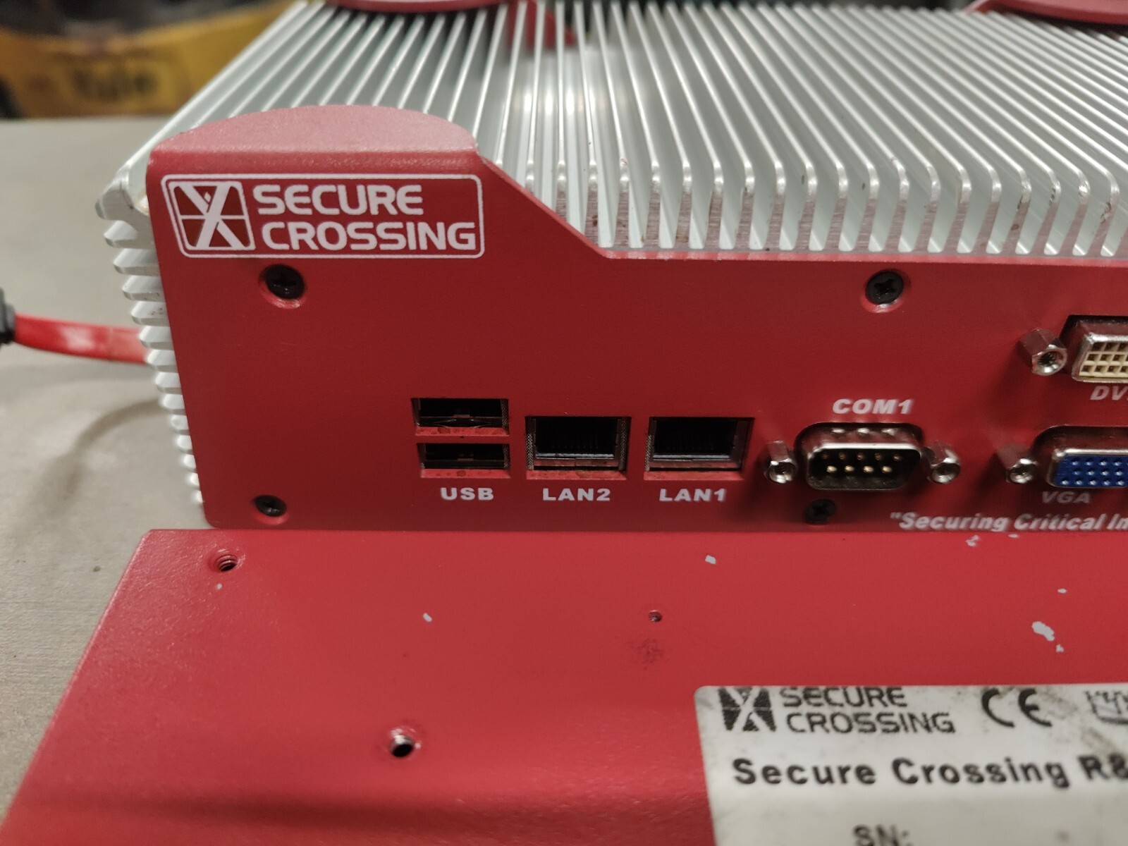 Used Secure Crossing N270 Zenwall 10 ACM Industrial Computer PC *NO DRIVE*