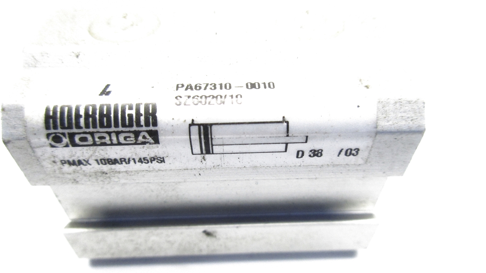 HOERBIGER ORIGA PA67310-0010 SZ6020/10 145PSI (AS PICTURED) NSNP
