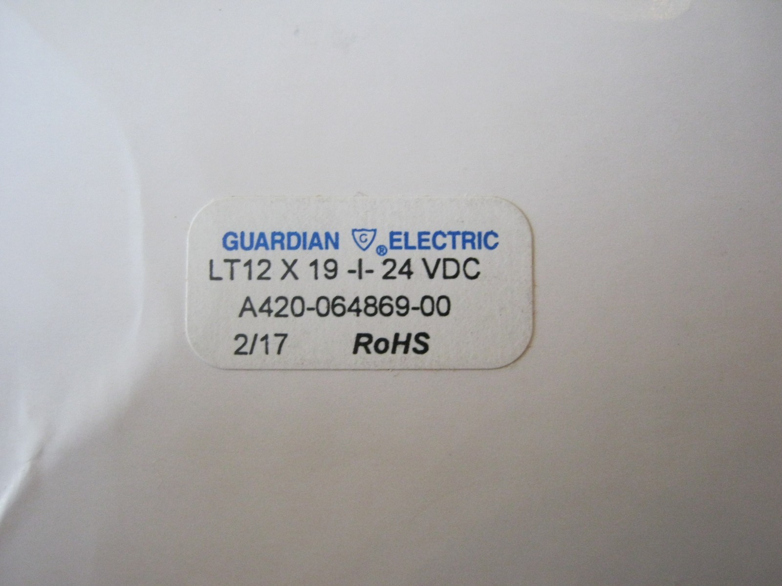 NEW Guardian Electric LT12X19-I-24 Solenoid 24vdc A420-064869-00