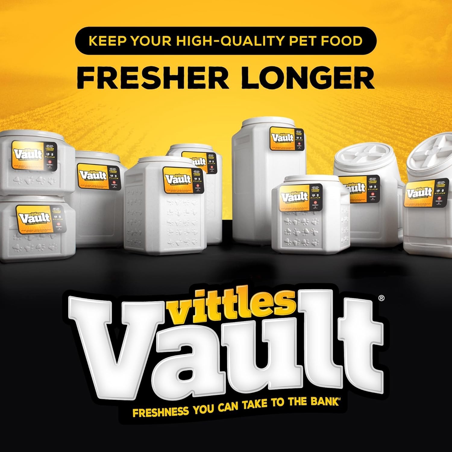 2 Pack Gamma2 Vittles Vault Large Cat Dog Food Storage Container 50 lb