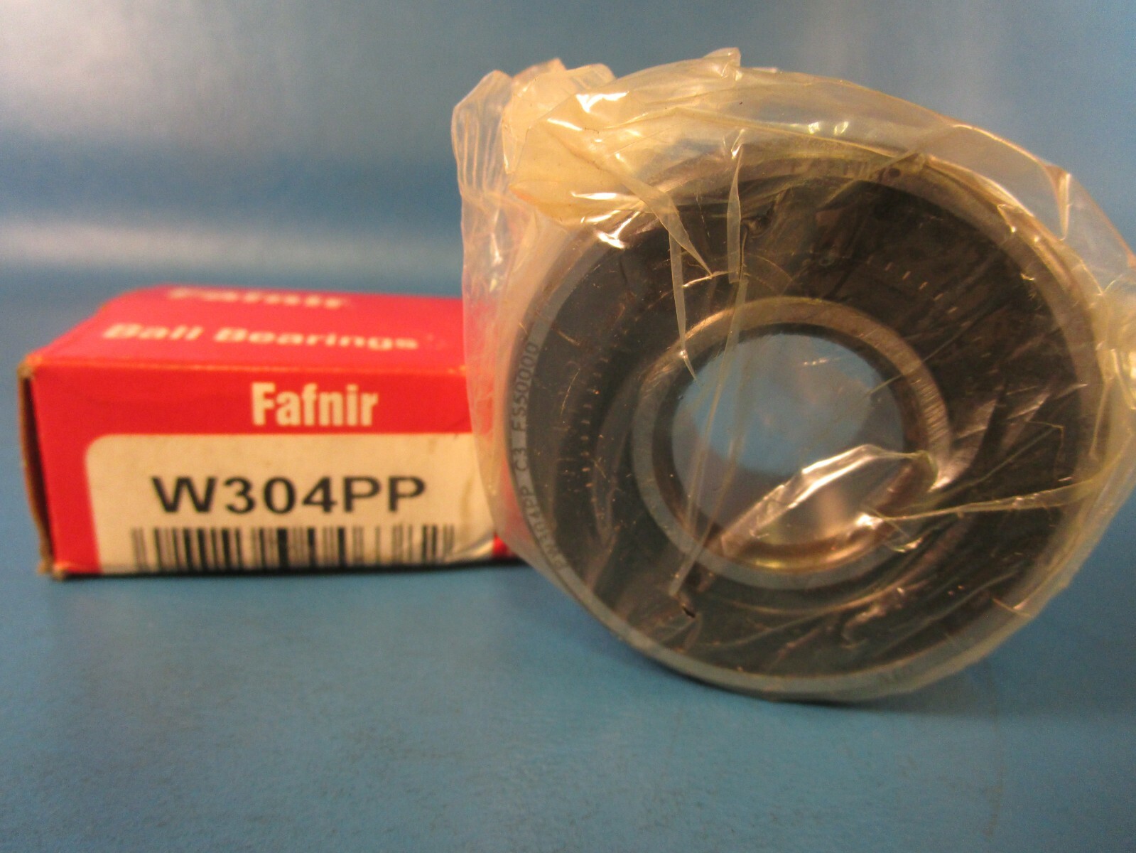 Fafnir W304PP Single Row Radial Bearing, 20mm ID x 52mm OD x 0.875″ W, Dbl Seals