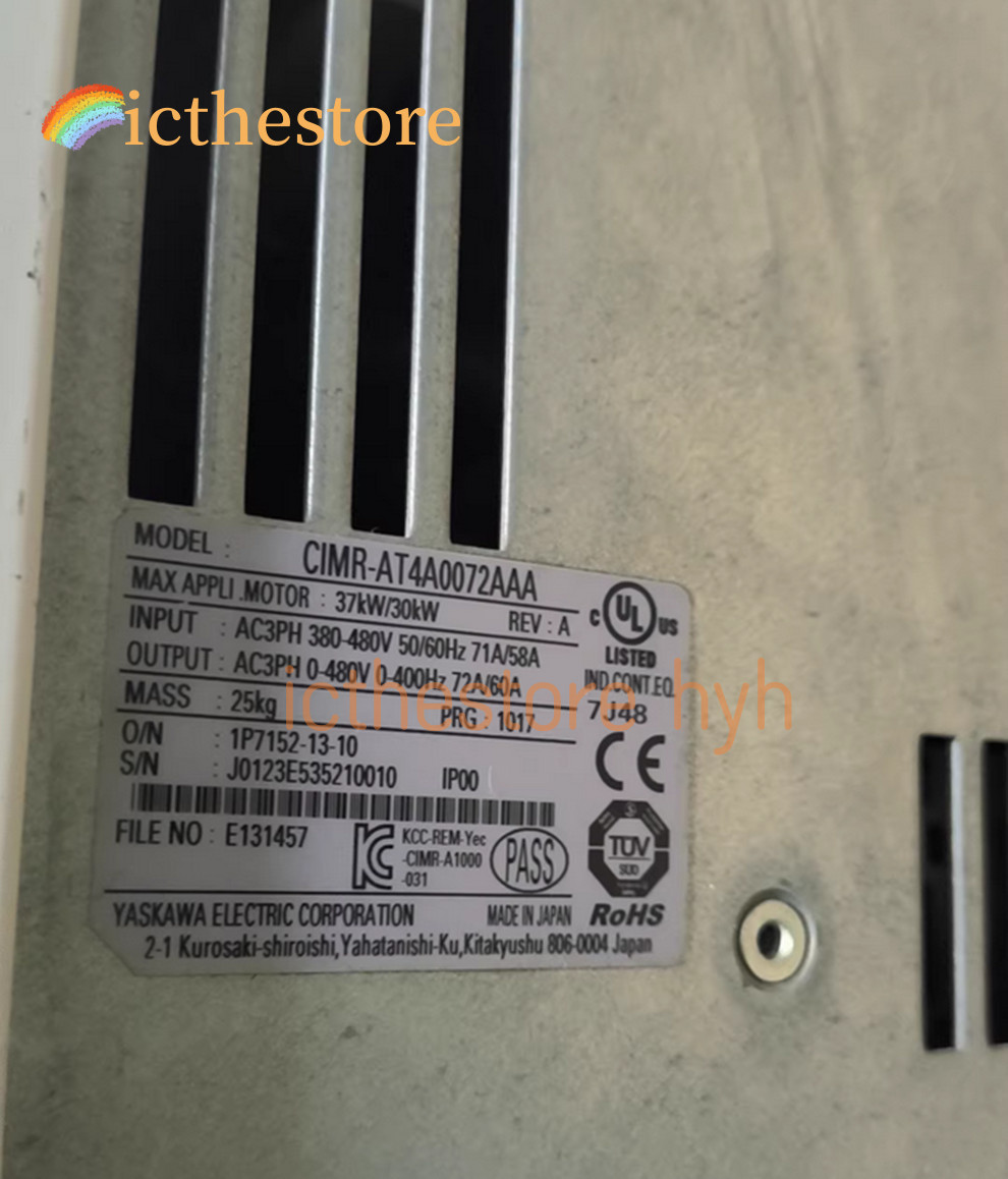 🔥1PC TEST OK A1000 CIMR-AT4A0072AAA 37KW/30KW 380V DHL/Fedex 90days warranty