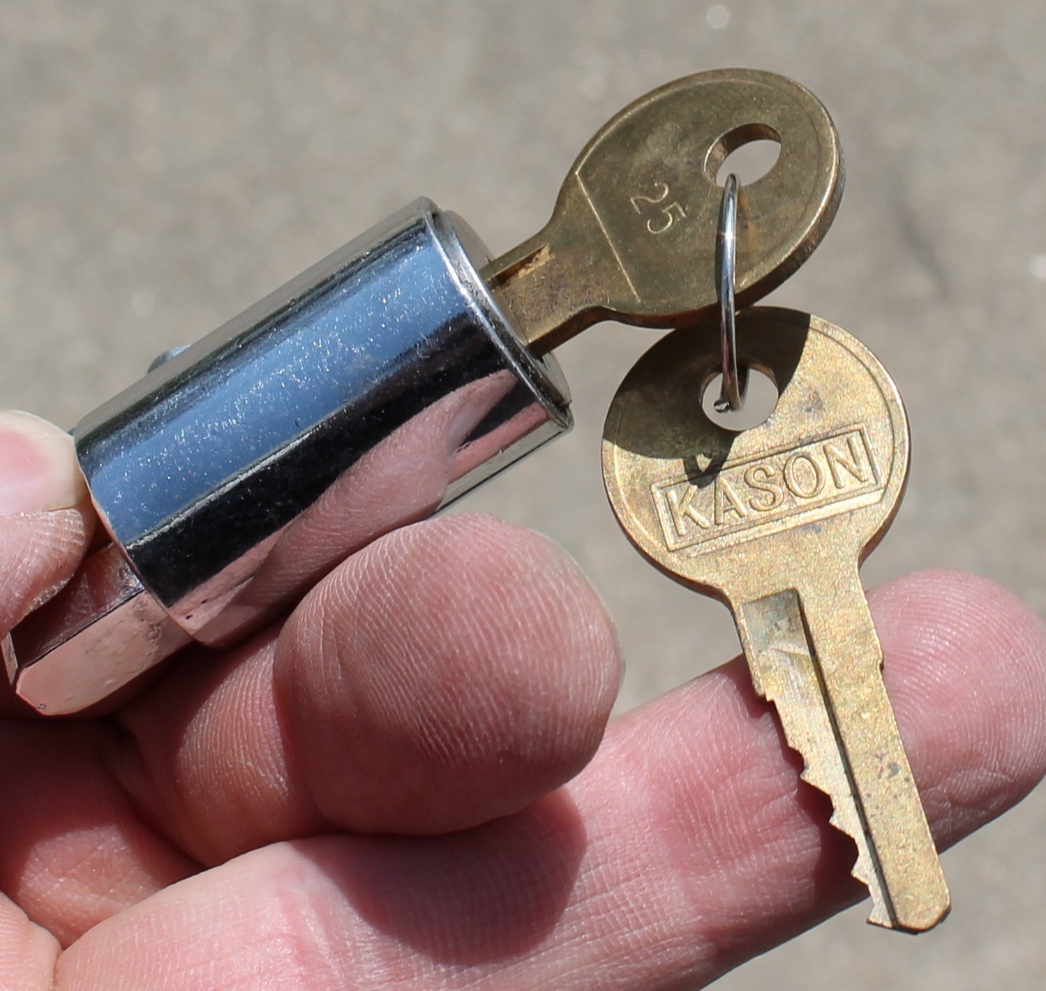 GENUINE Kason Cylinder Locks w Keys Door Hardware #25