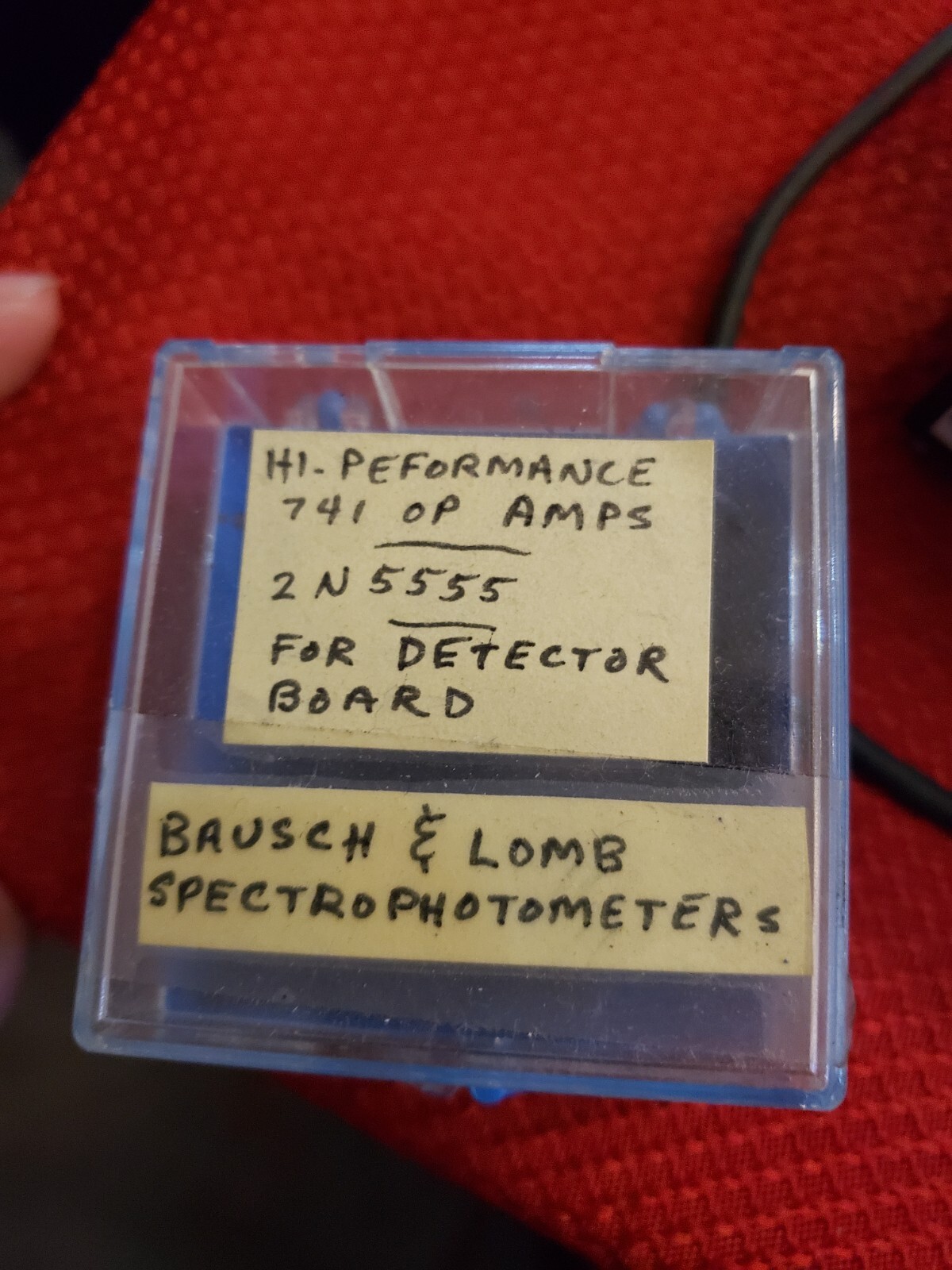 NEW Old Stock LOT Amps Diodes Detector Board Spectrophotometer # 2N5555 741 TC +