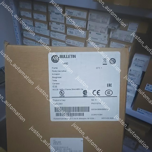 Allen-Bradley 140G-J3X3 250A Frame Base 35kA@480V Without Trip Unit