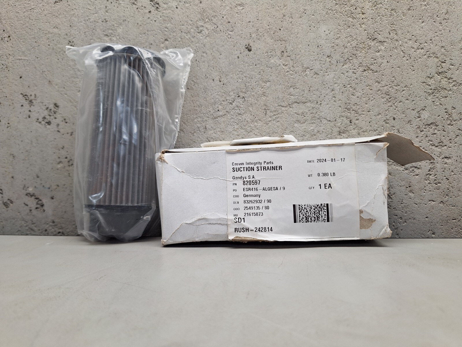 GENUINE CROWN 820597 Suction Strainer, CROWN Integrity Parts