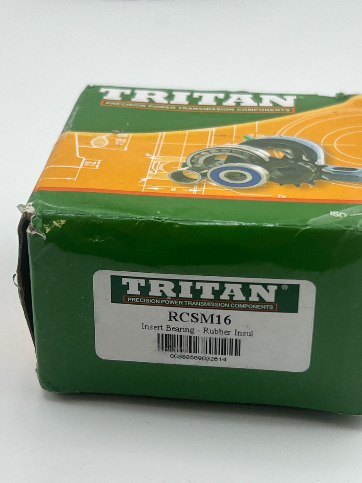 TRITAN Cartridge Bearing: 1 in Bore, 2 17/32 in OD, Eccentric Collar, RCSM16