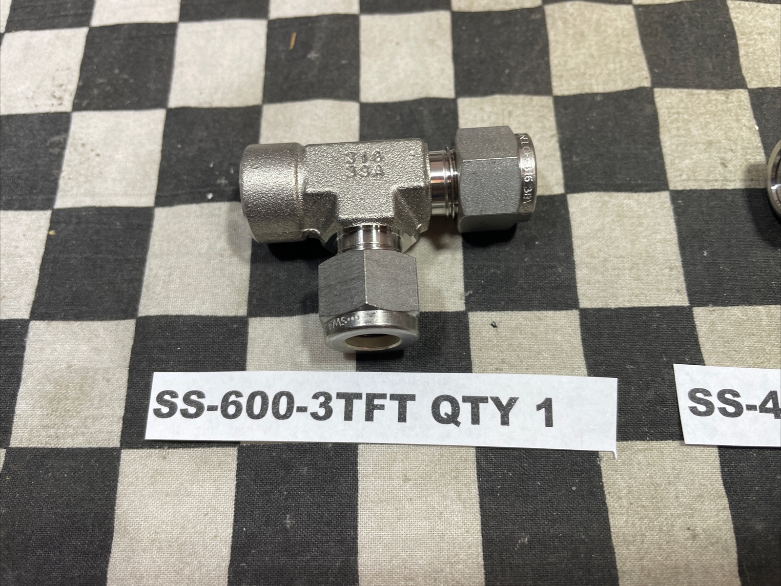 SS-400-3-4TTM SS-600-3TTM SS-400-3TTF SS-400-3-4TFT SS-600-3TFT LOT OF 6#1639F21
