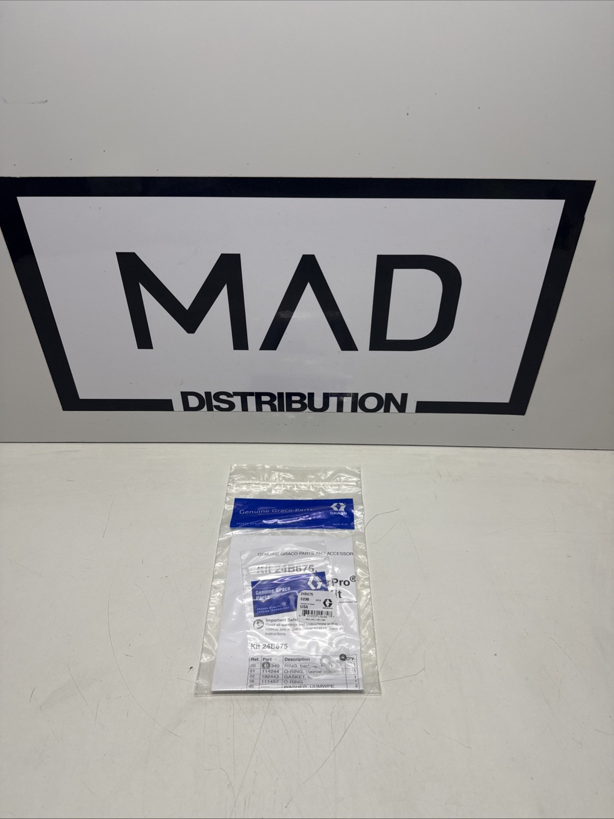 GRACO 24B675 FLUID REPAIR KIT NSMP