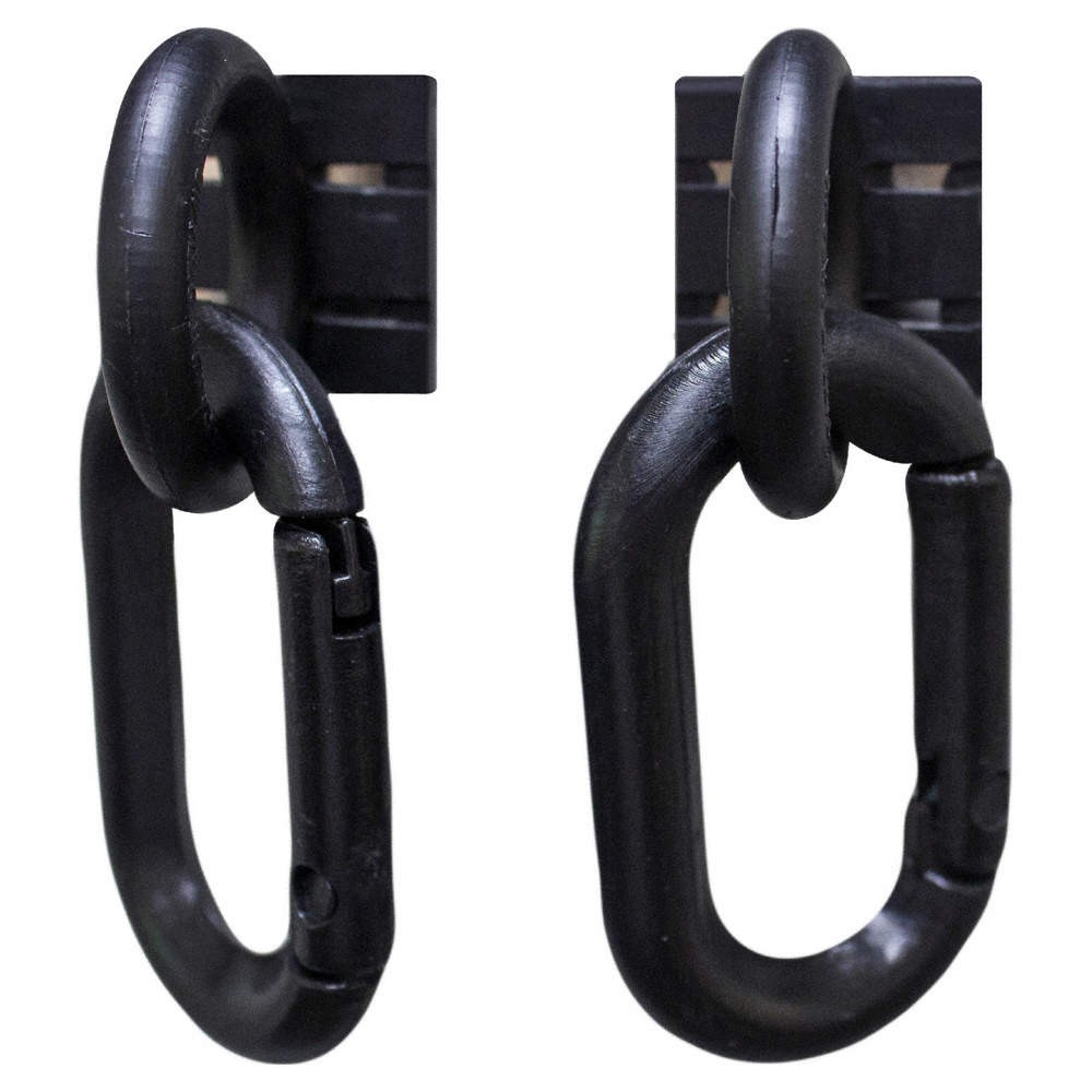 GRAINGER APPROVED 72103 Magnet Ring/Carabiner Kit,Black,PK2 20VG41