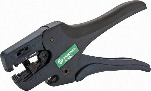 Greenlee 45000 Wire Stripper: 24 AWG to 12 AWG Max Capacity, 7″ OAL