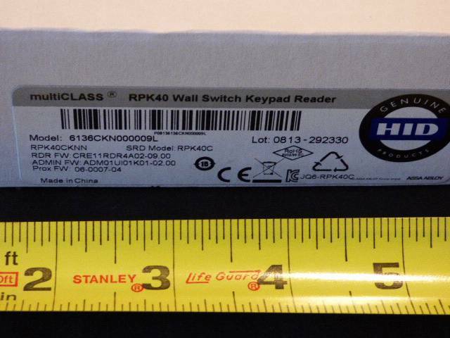 1 x 6136CKN000009L by HID Global RPK40CKNN