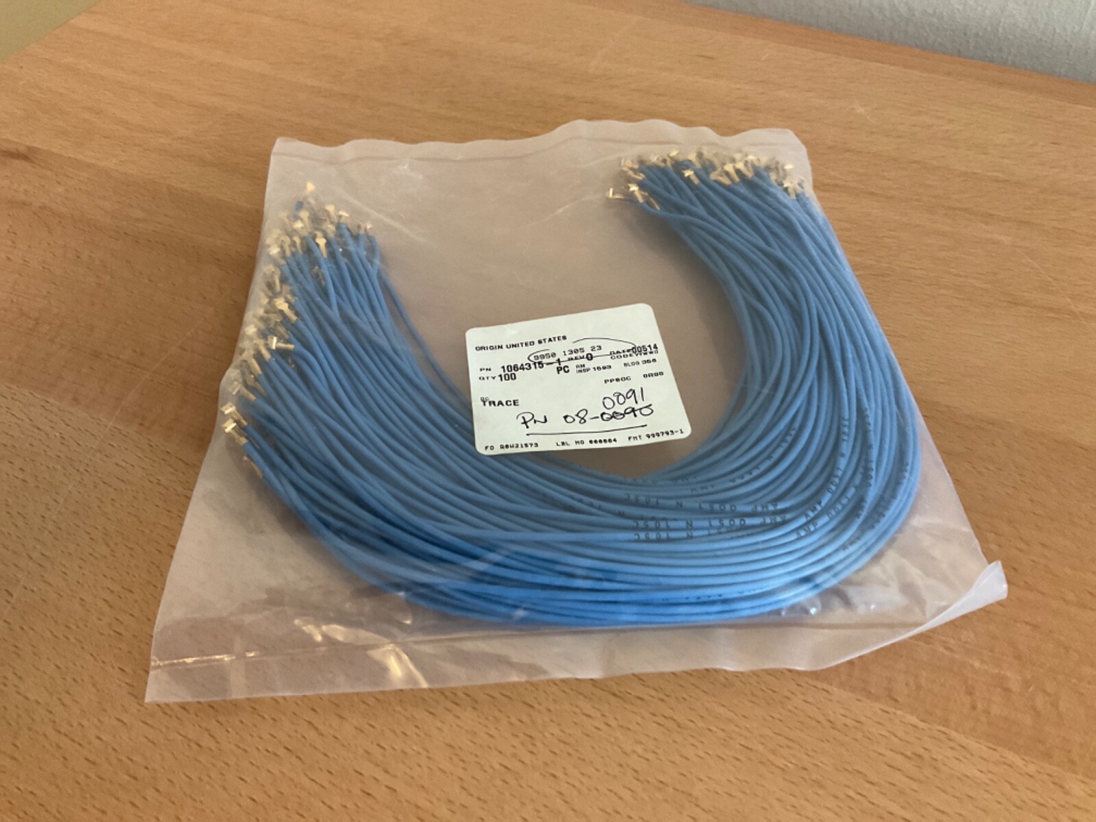 QTY 100 TE Connectivity / AMP 1064315-1 CABLE ASSY OSMT JACK TO JACK 12″
