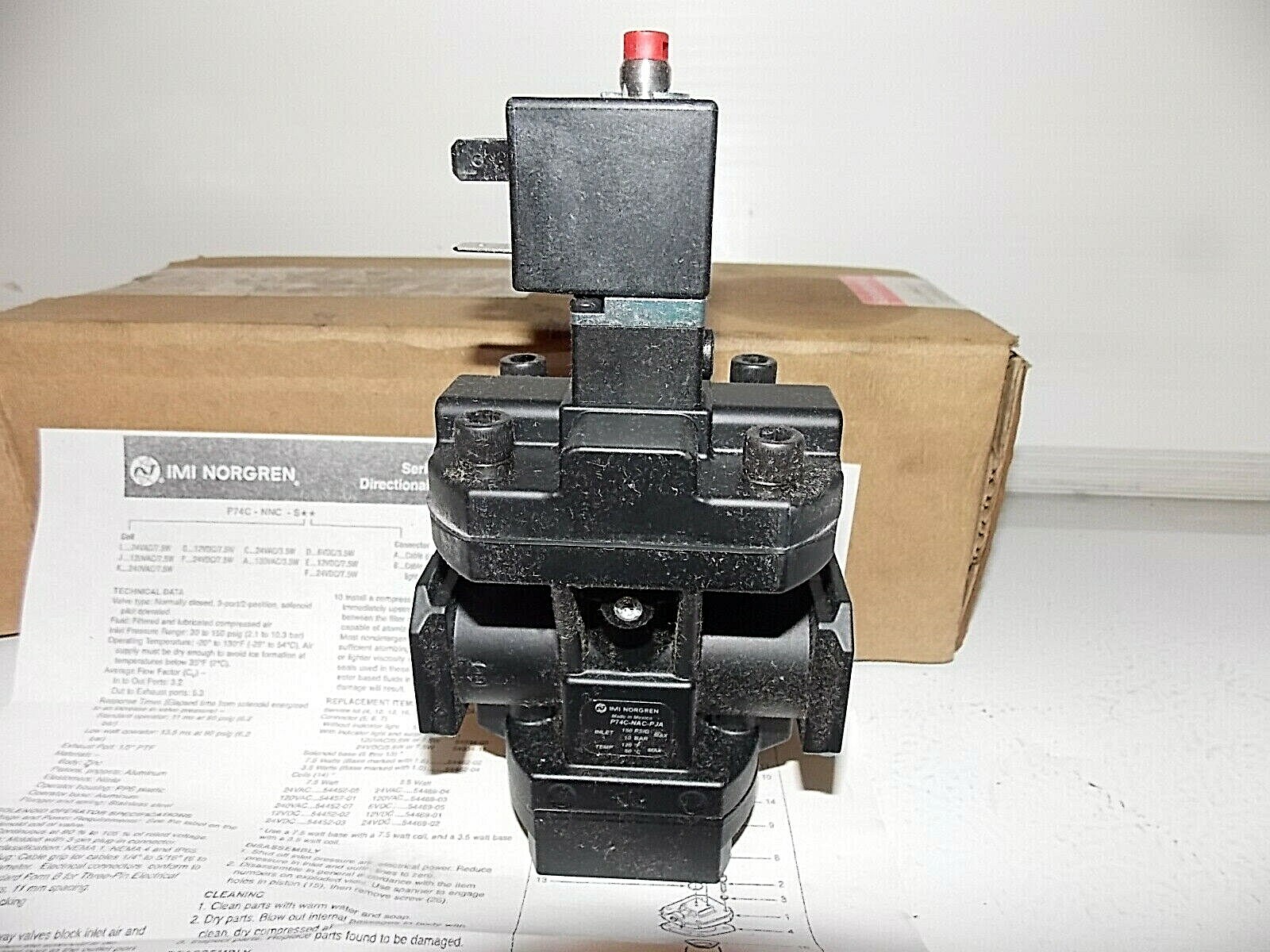 NEW IMI Norgren P74C-NAC-PJA Poppet valve directional control