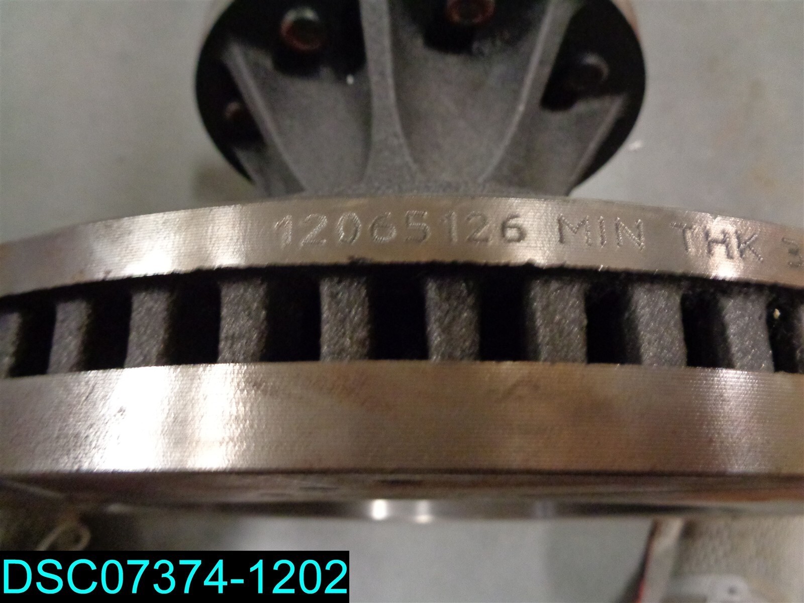 BRAKE ROTOR AND HUB 12065126 MIN THK 38MM