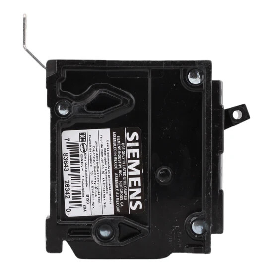 NEW OPEN BOX Siemens B120 20 A,120 V,1P Thermal Magnetic Circuit Breaker Bolt-On