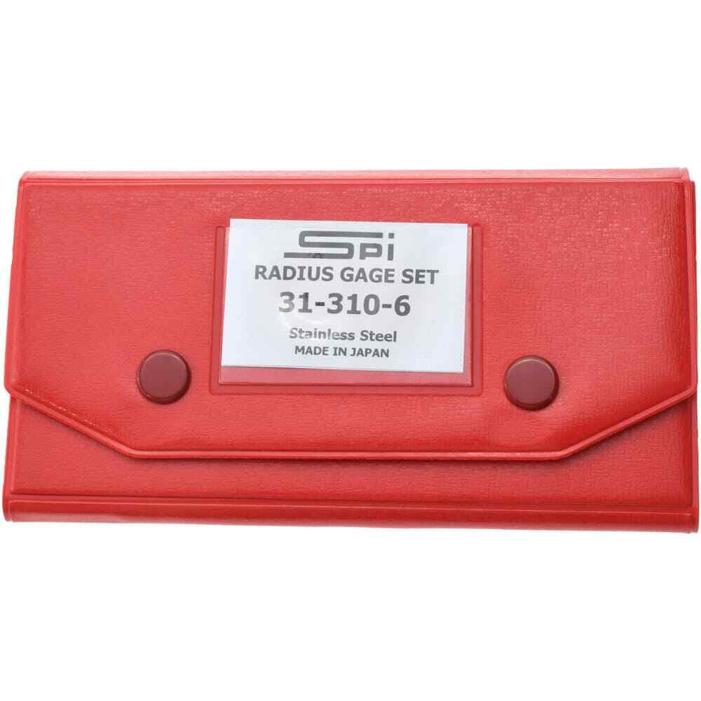 26 Piece SPI 31-310-6 Stainless Steel Metric Radius Gage Set: 0.5mm-13mm Radius