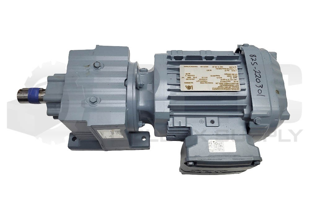 NEW SEW EURODRIVE R27 DRN80MK4/RI GEAR MOTOR 3/4HP 1745RPM RATIO: 15.63