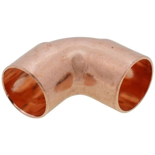 1″ Wrot Copper 90° Elbow, C x C Close Rough Sweat x Sweat Solder Fitting