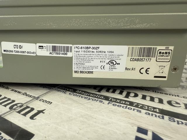 Advantech Industrial PC – IPC-610BP-30ZF w/Warranty