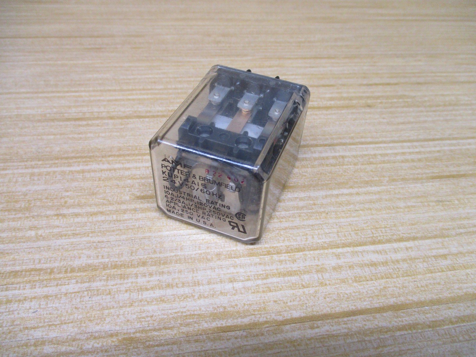 Potter & Brumfield KUP-14A15-24V AC AMF Relay KUP-14A15-24-24VAC .