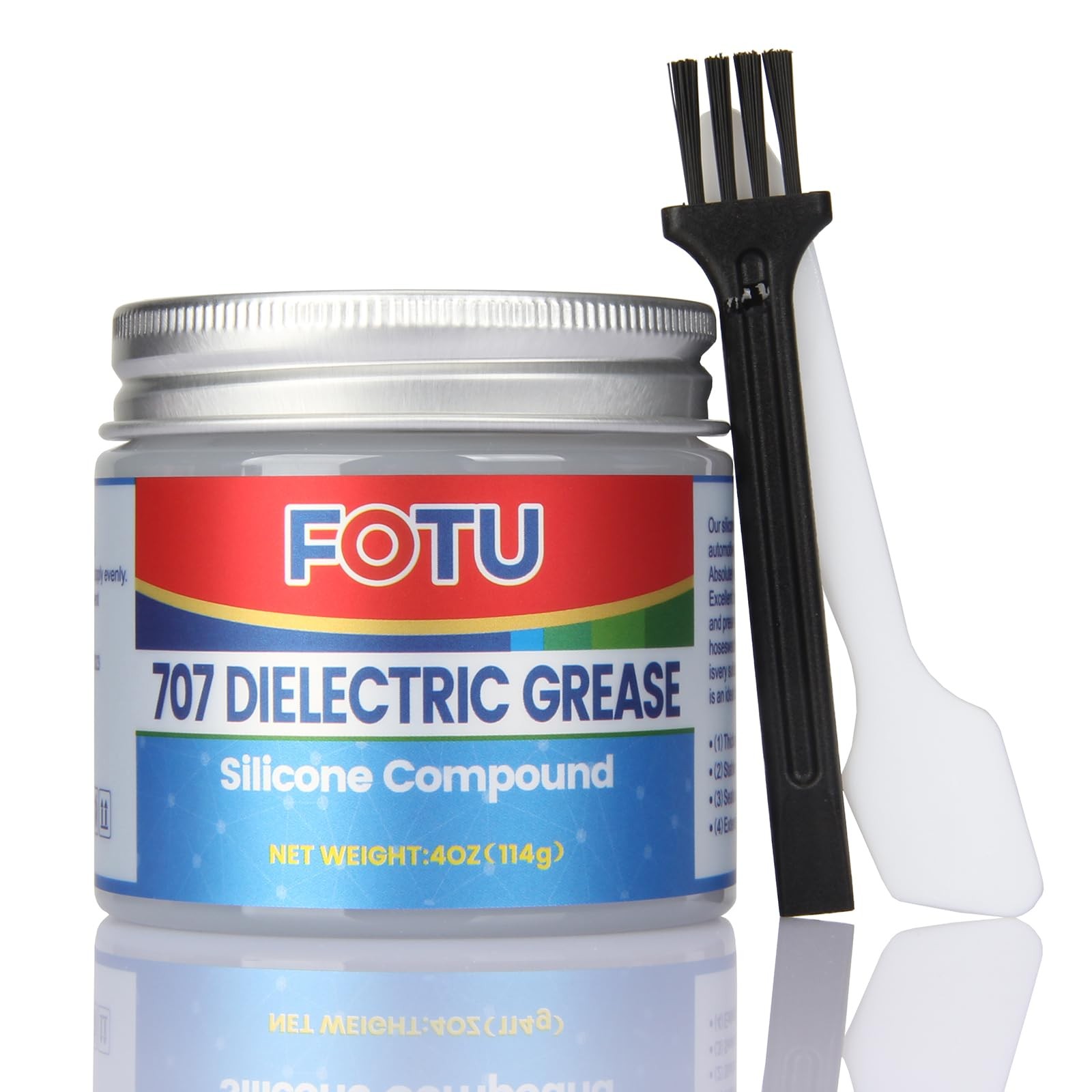 FOTU 707 Dielectric Grease for Electrical Connectors to Battery 4 Oz, 1-Pack