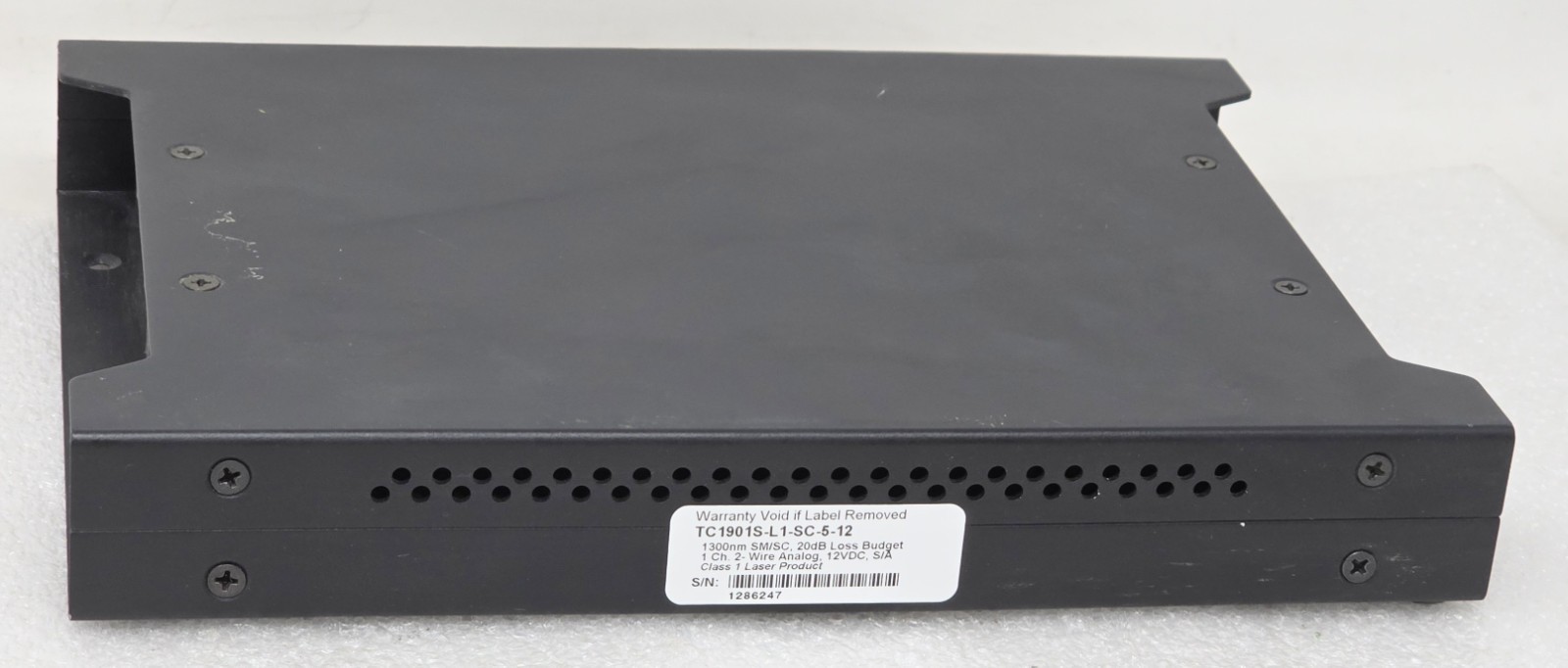 TCCOMM TC1901 Quick talk ASYNC/SYNC FIBER OPTIC MODEM TC1901S-L1-SC-5-12