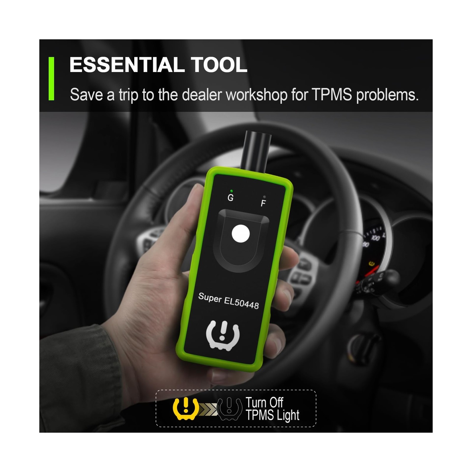 JDIAG 2IN1 TPMS Relearn Tool Super EL50448 for GM and for Ford Tire Pressure …