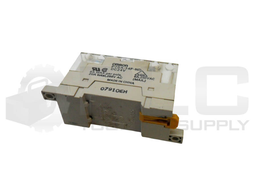 LOT OF 4 OMRON P7SA-14F-ND RELAY BASE 24VDC 6A W/ G7SA-5A1B RELAY 24VDC