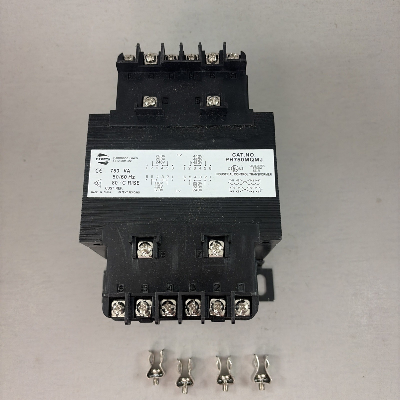 Hammond Power Solution PH750MQMJ Control Transformer .750VA 80°C Rise 47003HM