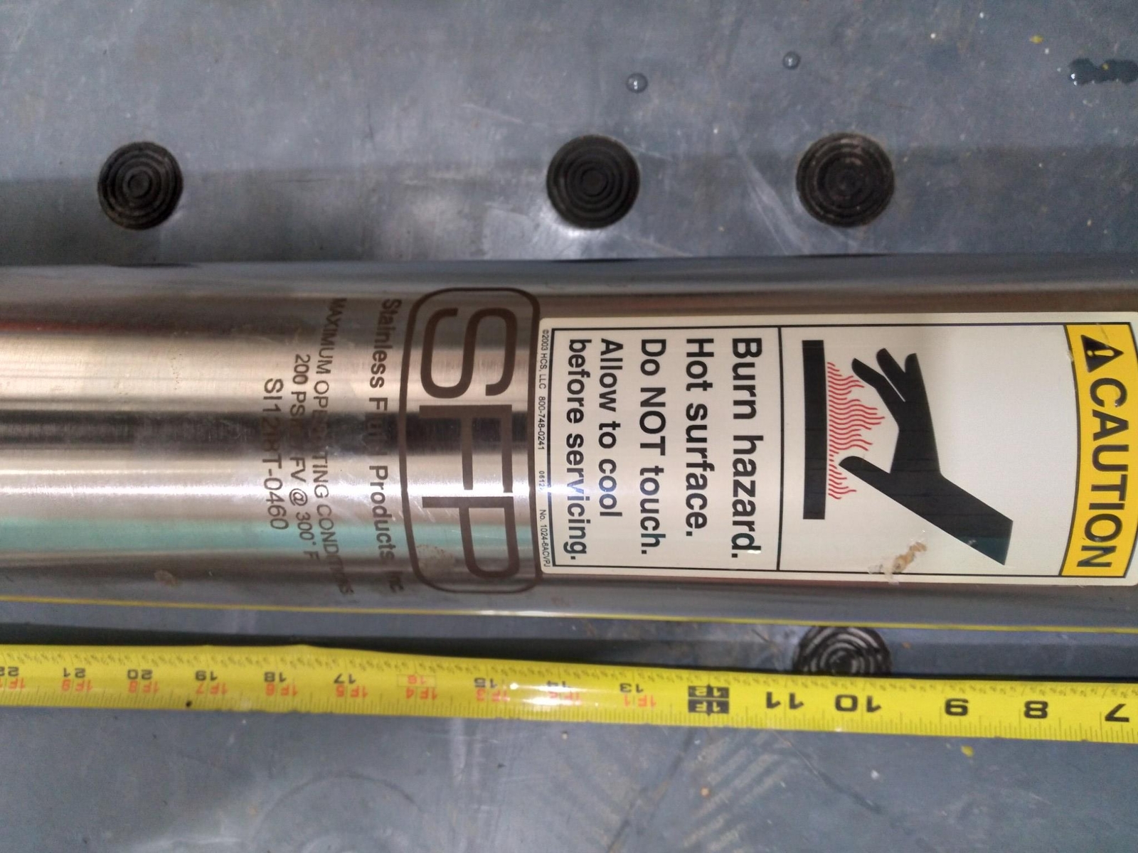 SFP 200PSIG SI1218T-0460 stainless cylinder … AS IN PICTURE