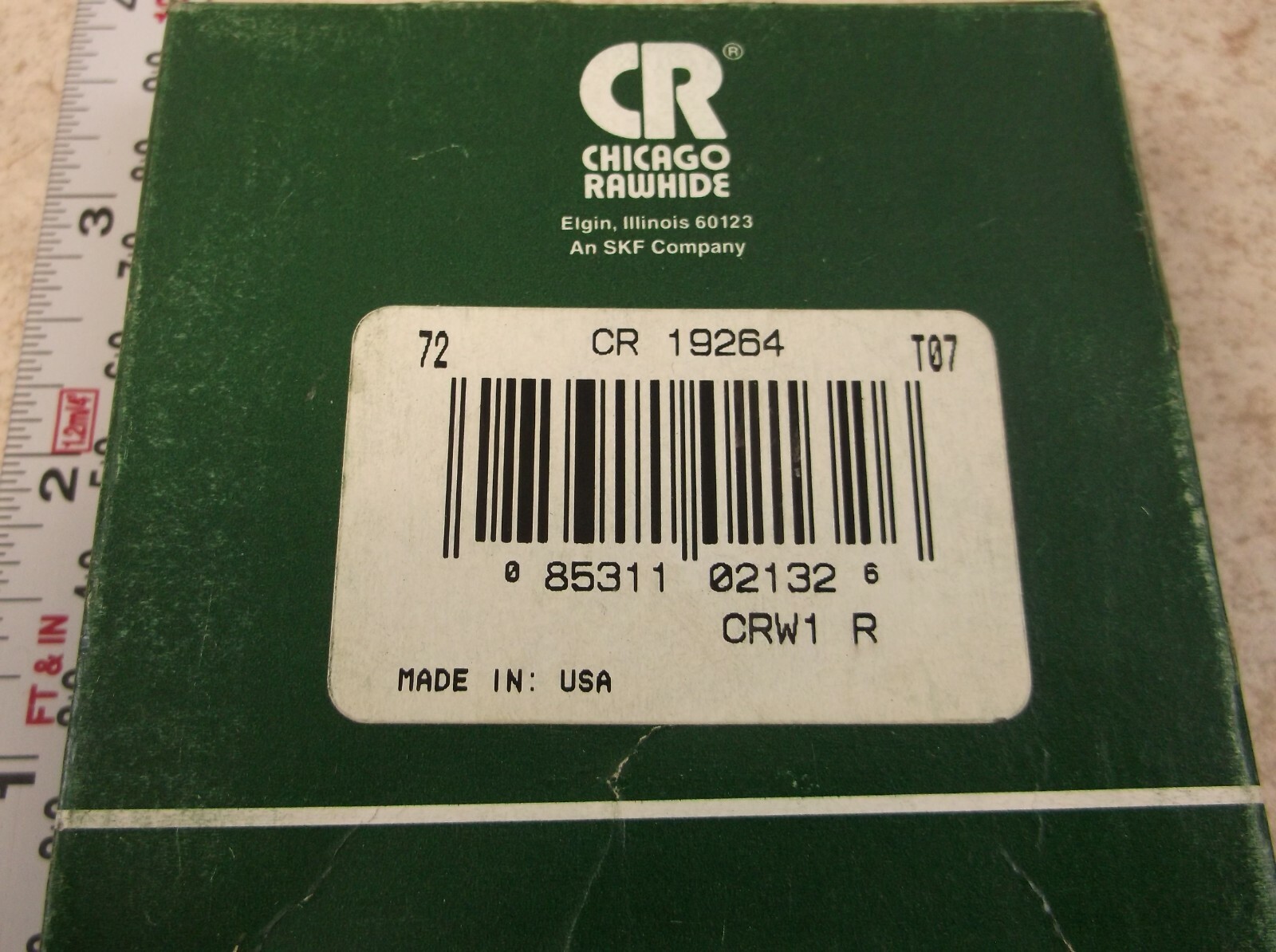 CHICAGO RAWHIDE (SKF), RADIAL SHAFT SEAL, 19264, F0657