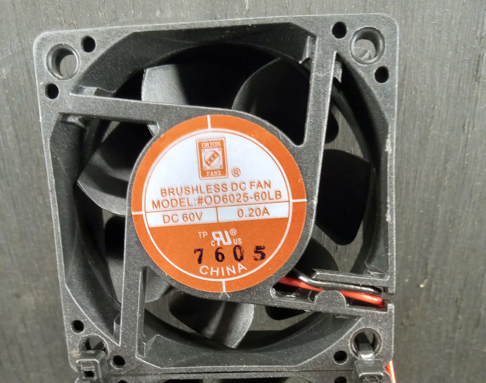 4 USED ORION FANS OD6025-60LB DC20V 0.20A FANS ***MAKE OFFER***