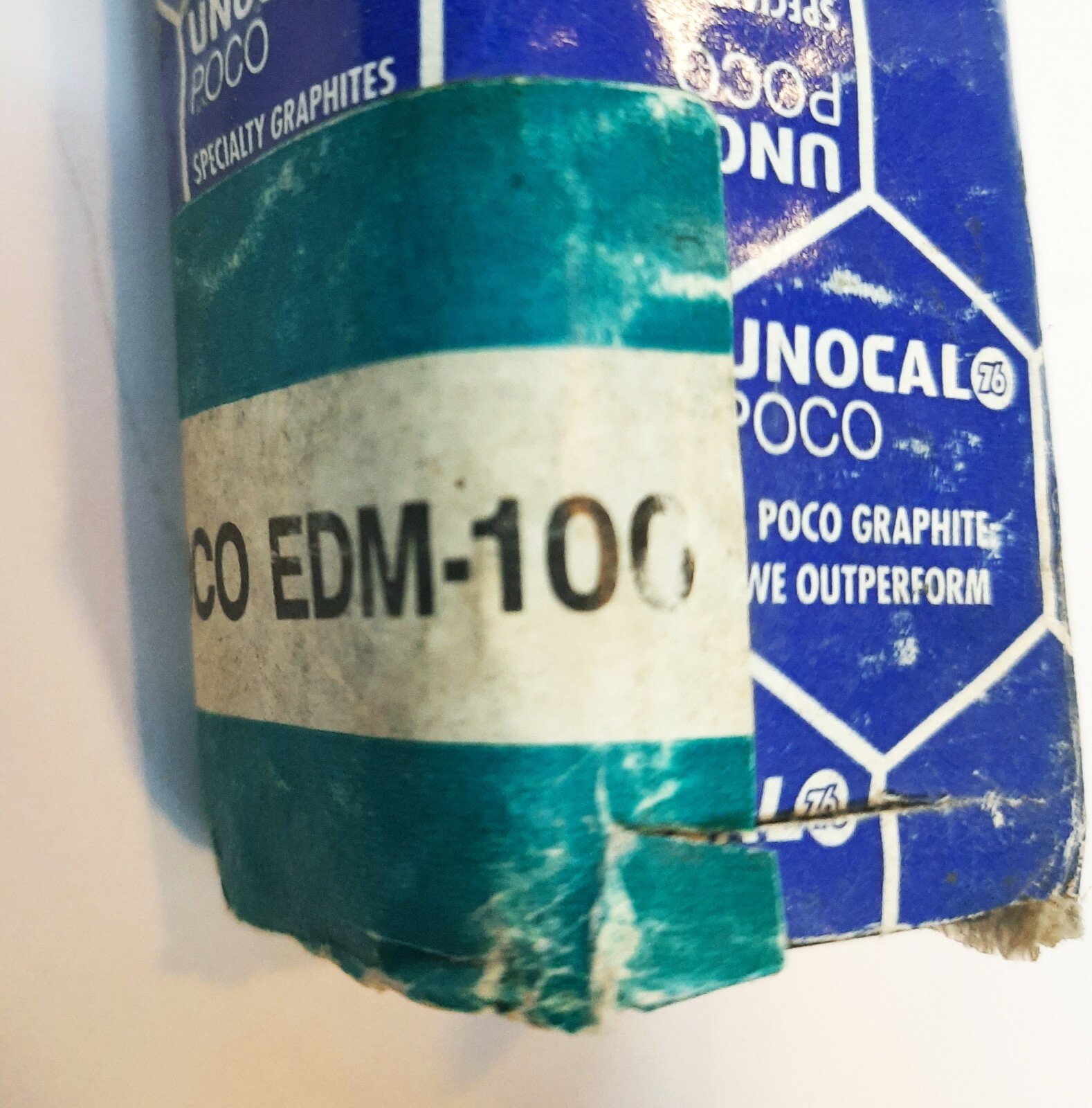 UNOCAL POCO EDM-100 GRAPHITE BLOCK 104 X 26 X 26 mm – NEW – OLD STOCK